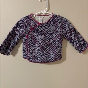 Tea Collection Purple and Pink Baby Jacket